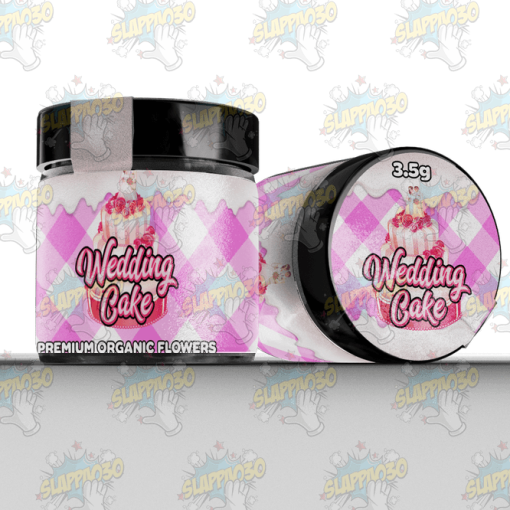 Glass Jars 60ml with Labels - Wedding Cake