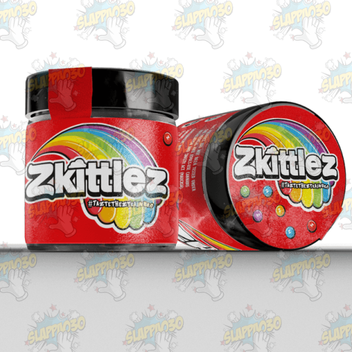 Glass Jars 60ml with Labels - Zkittlez
