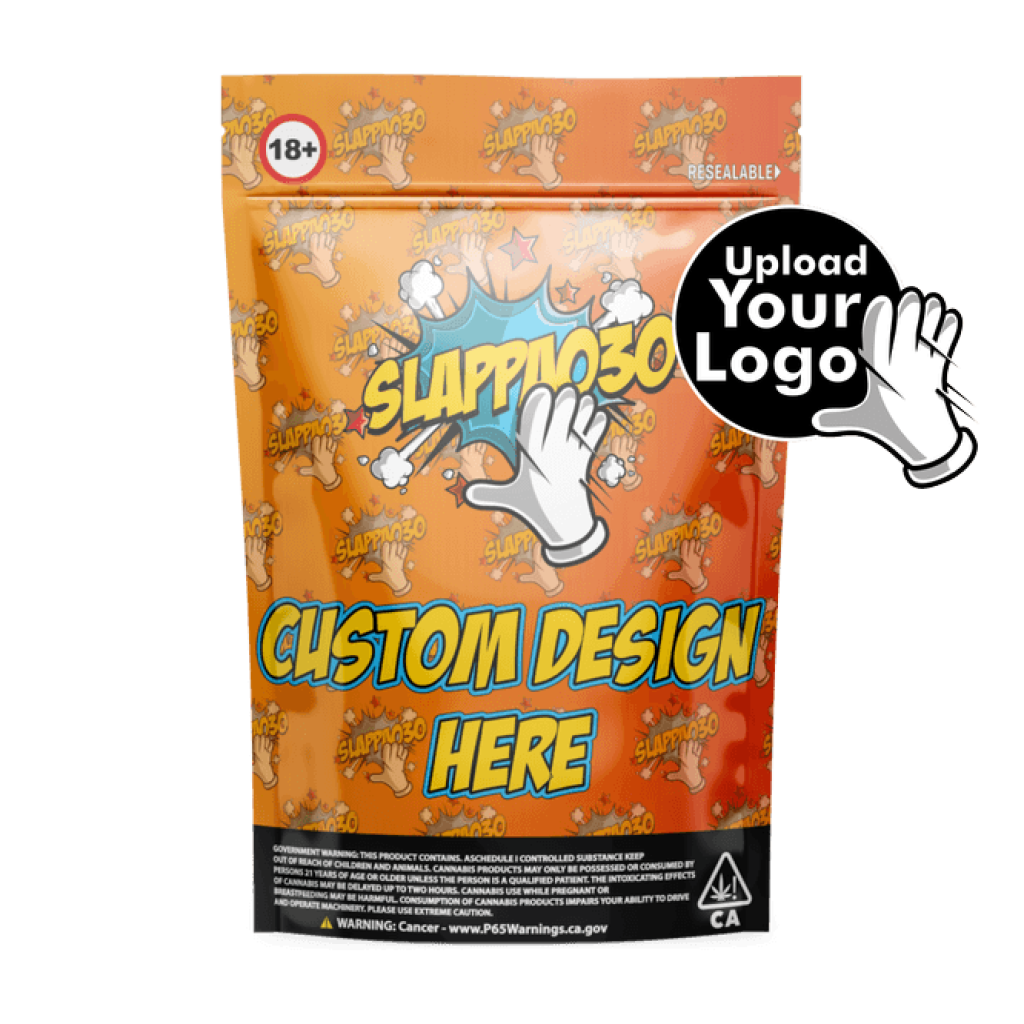 Custom Mylar Bags 3.5g Square Corners Slappa030