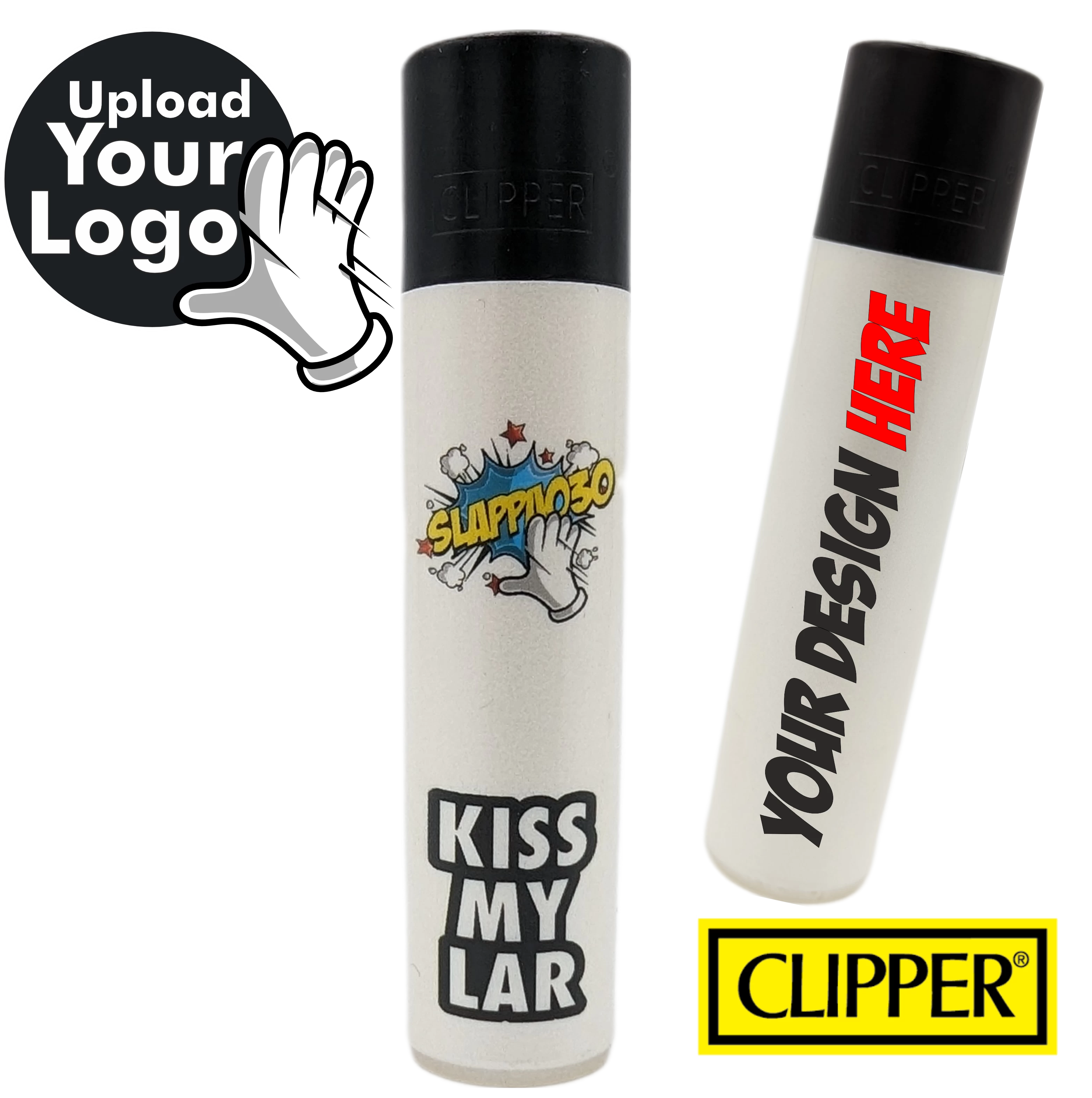 Soft Touch Clipper Lighters Direct Printed