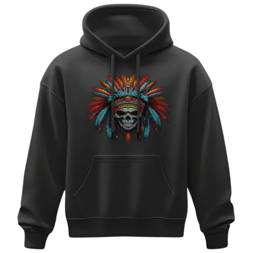 Hoodie - Indian Skull